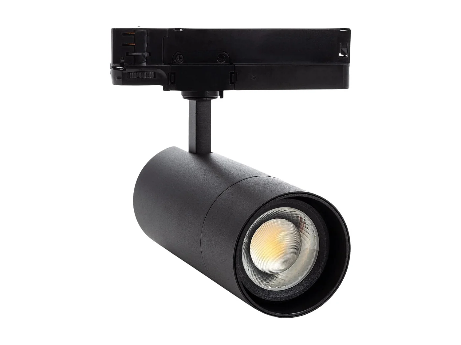 Spot LED sur Rail Triphasé 30W Wild CCT Sélectionnable Multiangle 24-60º Noir