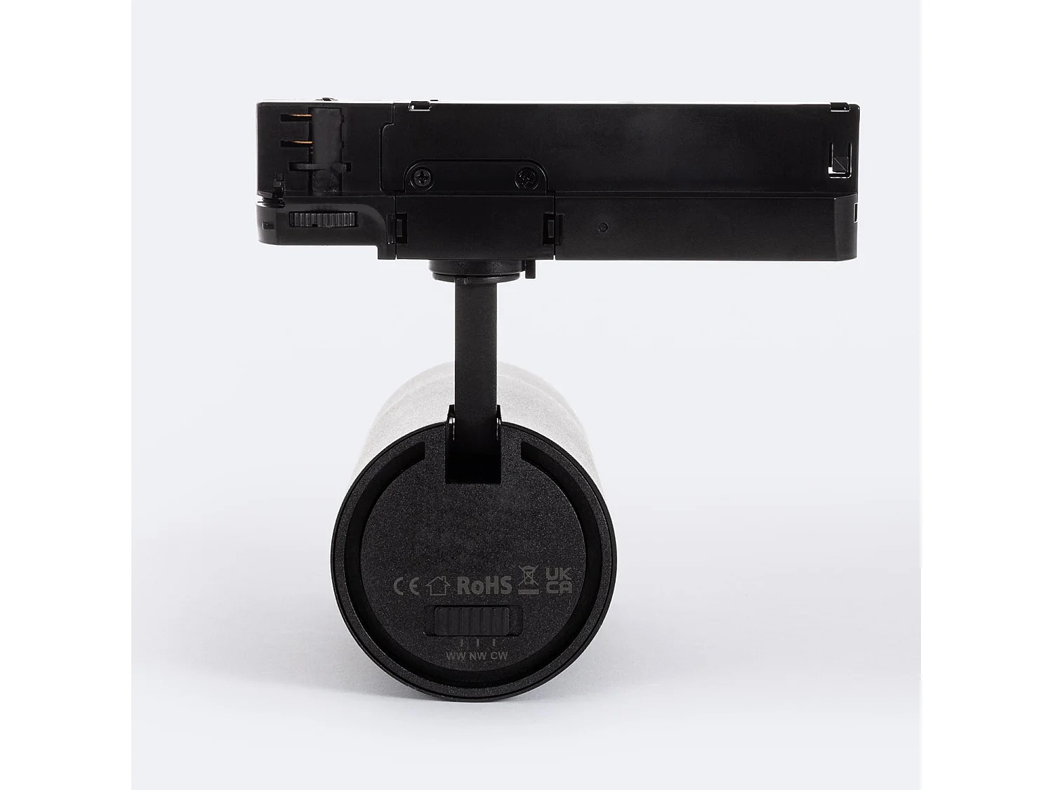 Spot LED sur Rail Triphasé 30W Wild CCT Sélectionnable Multiangle 24-60º Noir