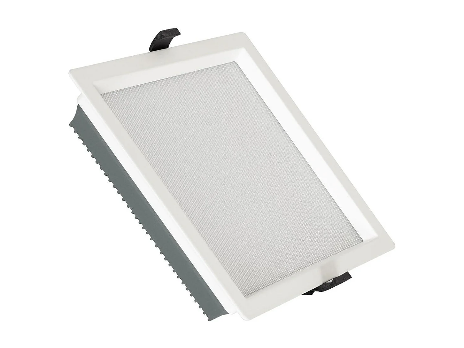 Downlight LED 40W Carré  Aero 130 lm/W Microprismatique  Coupe 210x210 mm 4000K Blanc neutre