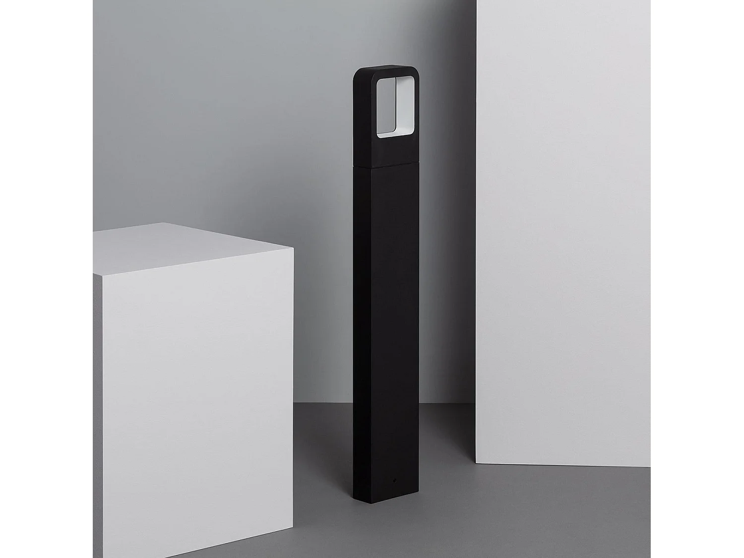 Balise LED Extérieure 6W sur Pied 80cm en Saillie Emerita  4000K Blanc neutre