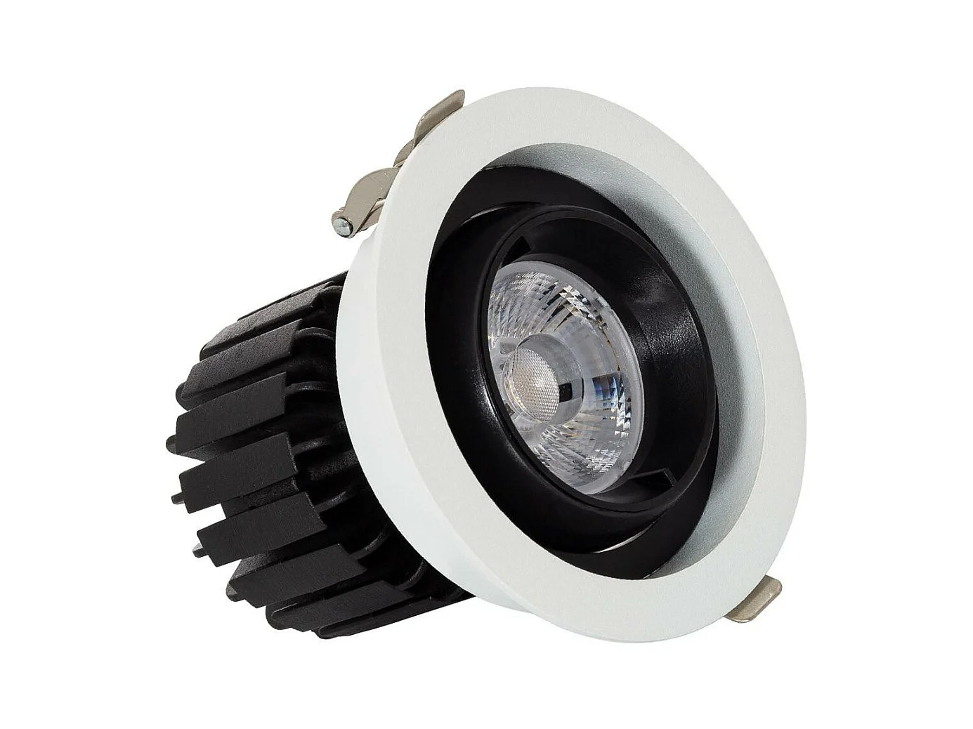 Spot LED Downlight COB Rond Orientable 360º (UGR19) High Lumen Expert Color No Flicker CRI90 12W Coupe Ø 100mm  No Flicker 6000K Blanc froid