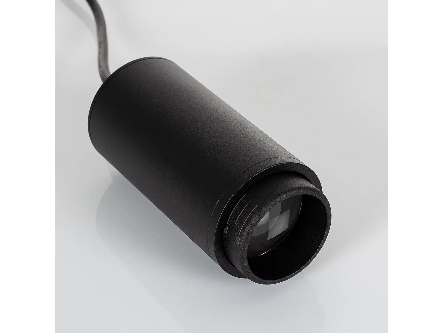 Suspension Cuarzo Multiangle 10-50º de Rail Triphasé pour Ampoule GU10  Noir