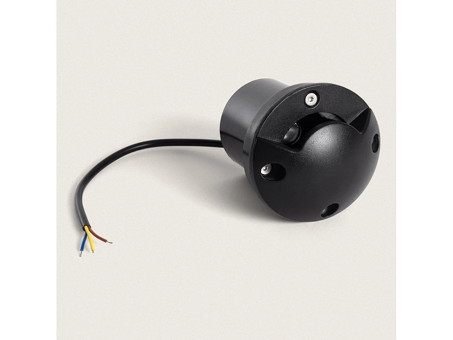 Baliza Exterior LED 3W Empotrable Suelo Gimsha 1L Negro 2700K Blanco Cálido