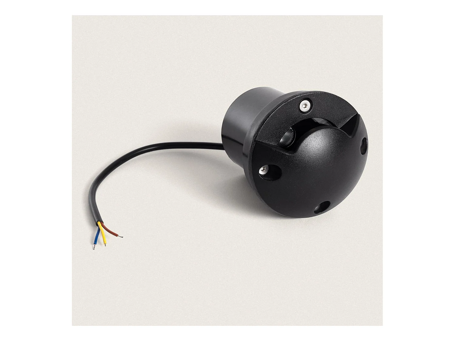 Baliza Exterior LED 3W Empotrable Suelo Gimsha 1L Negro 2700K Blanco Cálido