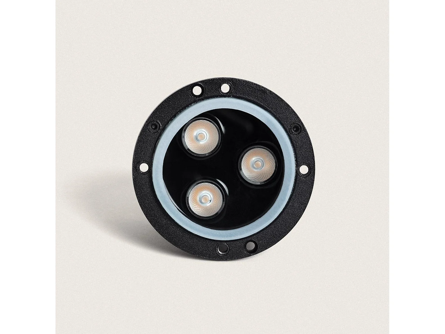 Baliza Exterior LED 3W Empotrable Suelo Gimsha 1L Negro 2700K Blanco Cálido