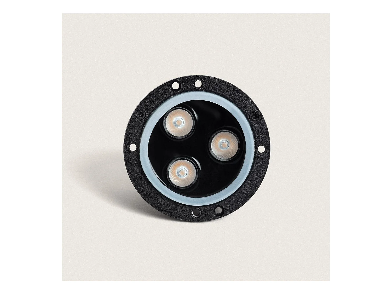 Baliza Exterior LED 3W Empotrable Suelo Gimsha 1L Negro 2700K Blanco Cálido