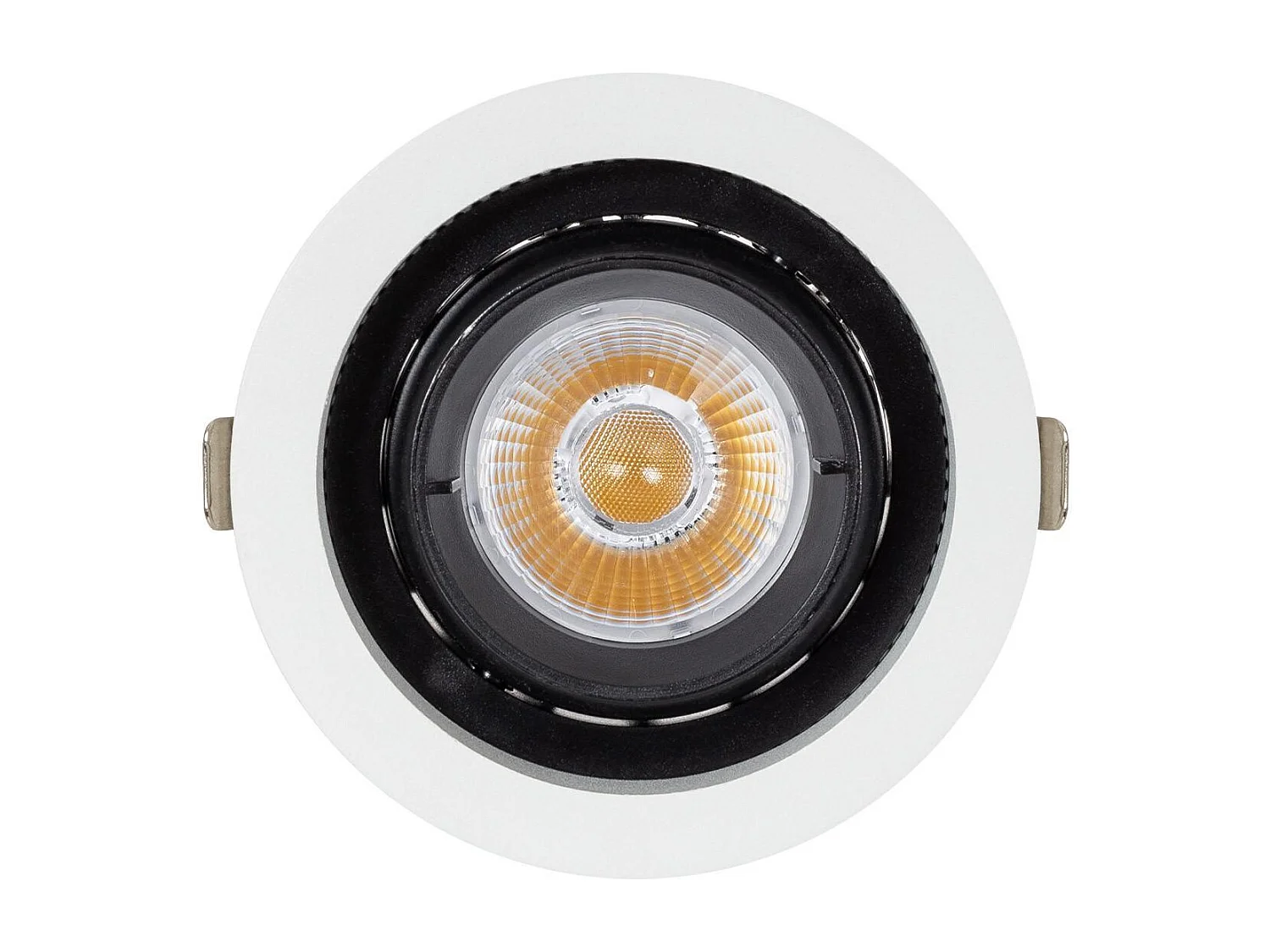 Faretto Downlight LED 18W COB Orientabile 360º Circolare Foro Ø 115mm CRI90 Expert Color No Flicker No Flicker 4000K Bianco Naturale