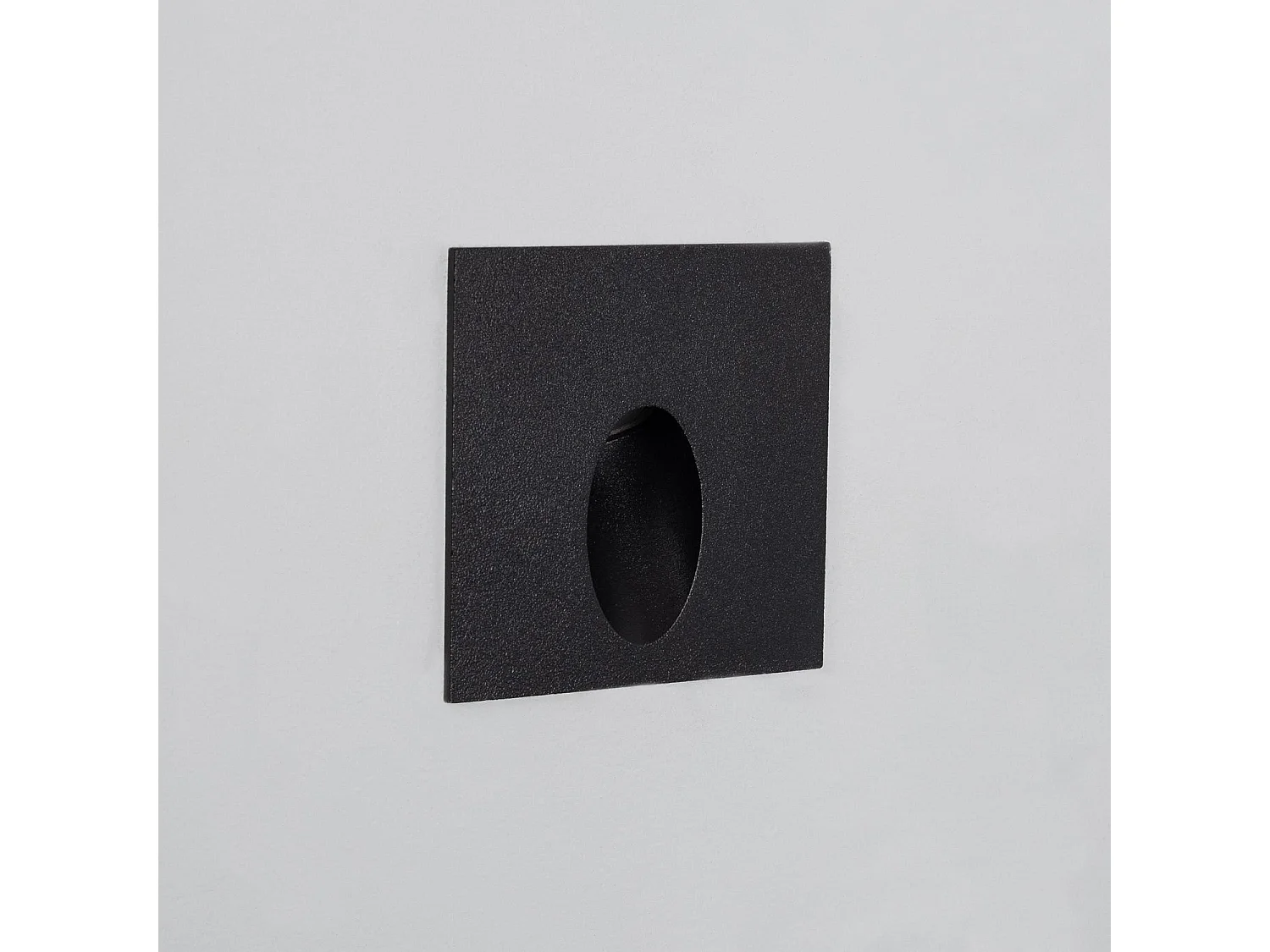 Balise Extérieure Murale LED Encastrable 3W Carrée Ellis Noire