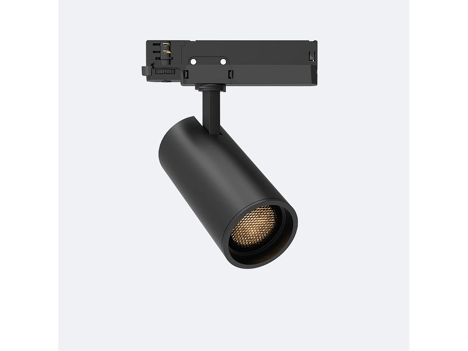 Spot LED Fasano Anti-éblouissement 30W pour Rail Triphasé Dimmable Noir 4000K Blanc neutre