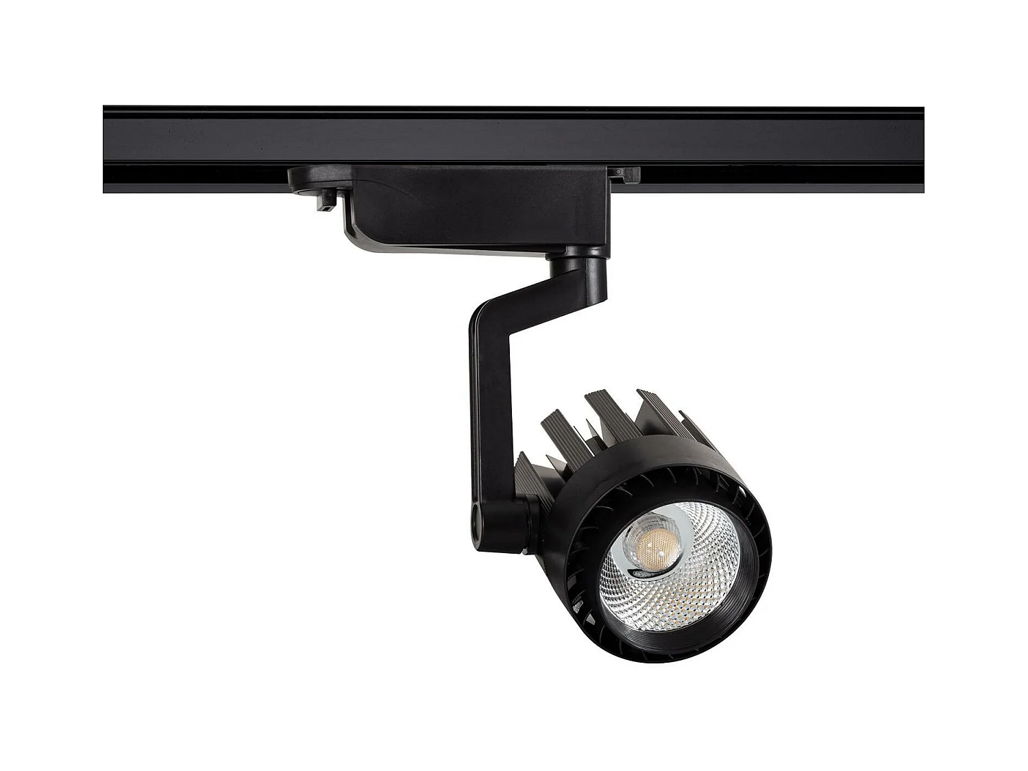 Spot LED sur Rail Triphasé 30W Dora Noir 4000K Blanc neutre