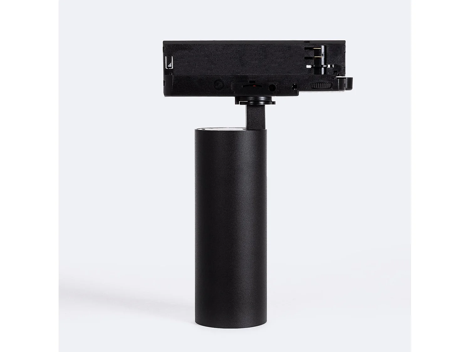 Spot LED sur Rail Triphasé 20W Carlo Noir 2700K Blanc chaud