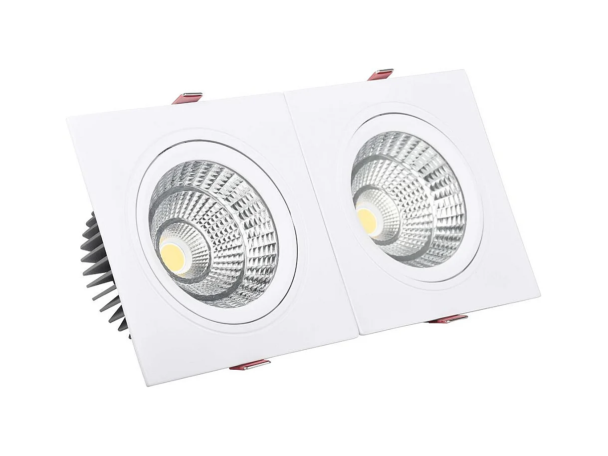 Spot Downlight LED 10W Rectangulaire Madison Coupe 165x75 mm 3000K Blanc chaud