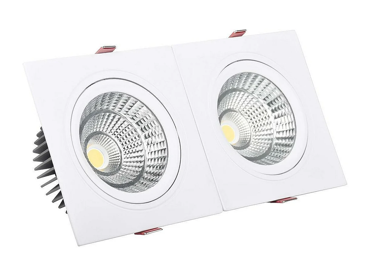 Spot Downlight LED 10W Rectangulaire Madison Coupe 165x75 mm 3000K Blanc chaud