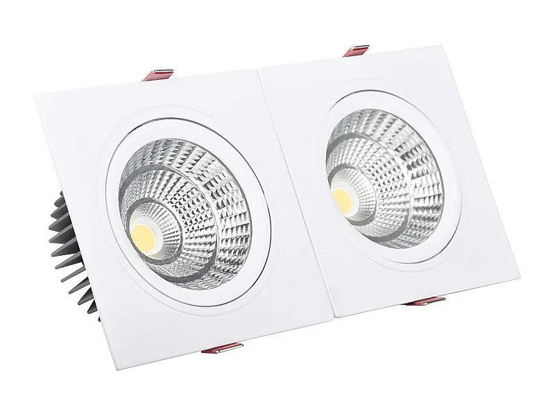 Spot Downlight LED 10W Rectangulaire Madison Coupe 165x75 mm 3000K Blanc chaud