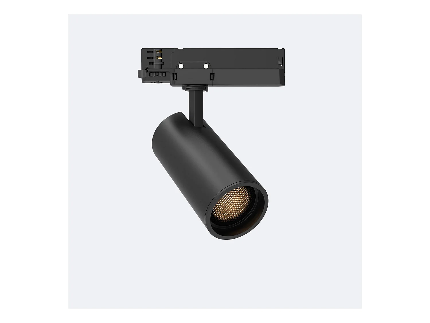 Spot LED Fasano Anti-éblouissement 30W pour Rail Triphasé Dimmable DALI Noir 4000K Blanc neutre