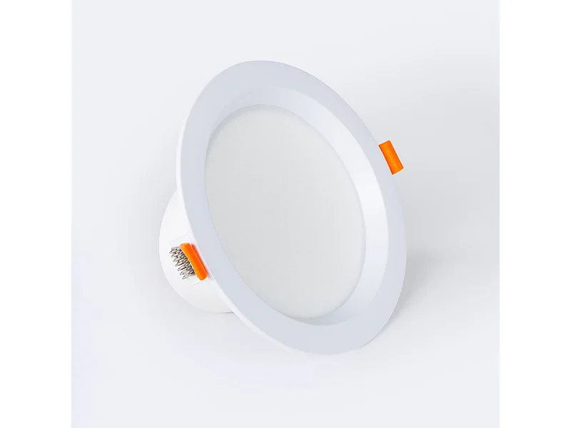 Downlight LED 12W Rond LUX CRI90 Coupe Ø 125 mm IP44 No Flicker 2700K Blanc chaud