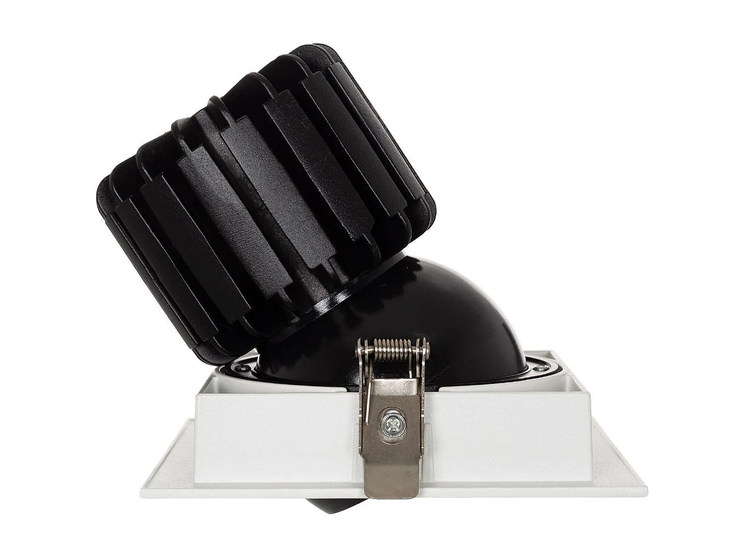 Spot LED Downlight COB Carré Orientable 360º Expert Color No Flicker CRI90 18W Coupe 125x125mm Expert Color No Flicker 6000K Blanc froid