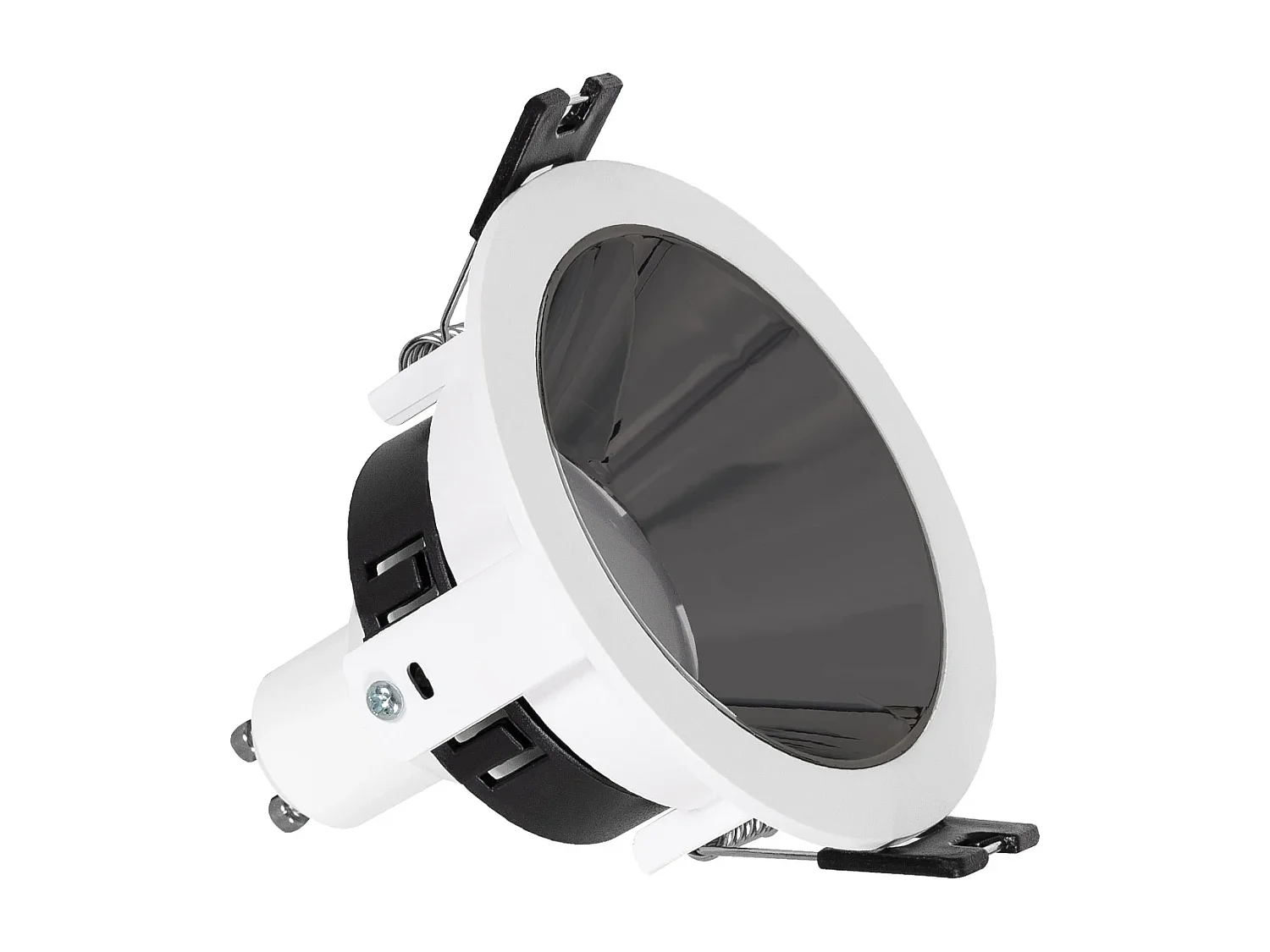 Downlight Conico GU10 6W PC Galvanizzato Foro Ø 75mm No Flicker 4000K Bronzo Bianco Naturale