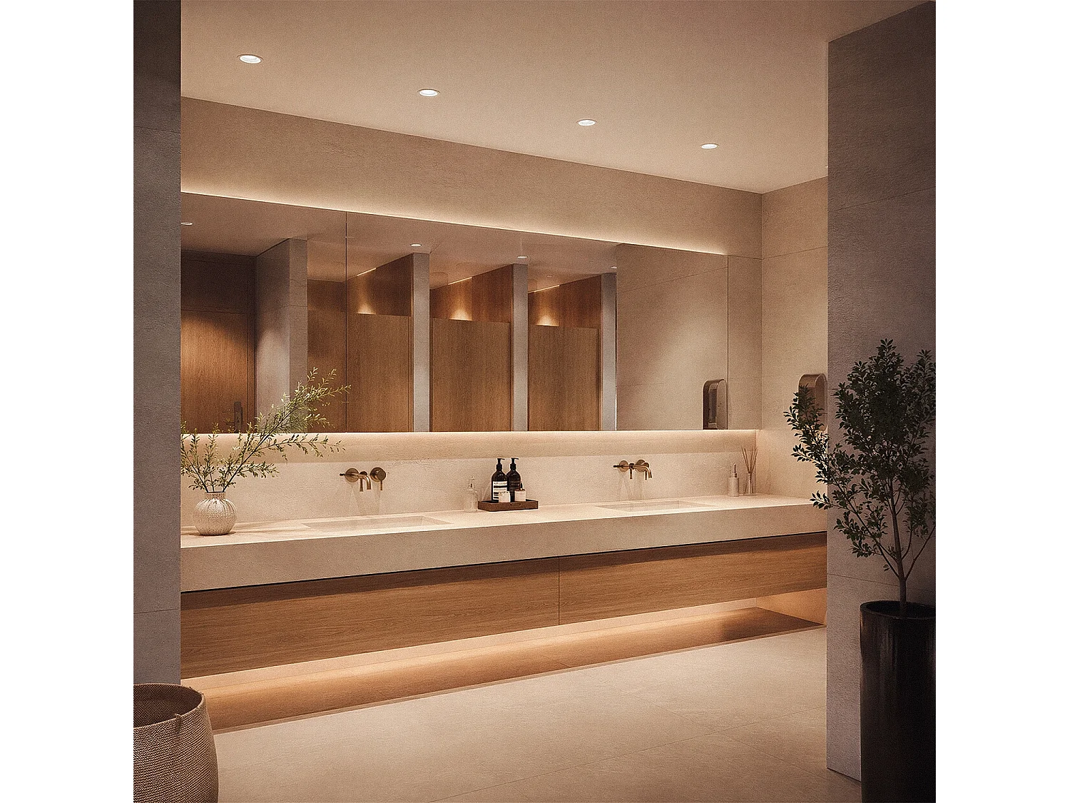 Downlight LED 10W Circular Baño IP44 Corte Ø 88 mm 2700K Blanco Cálido