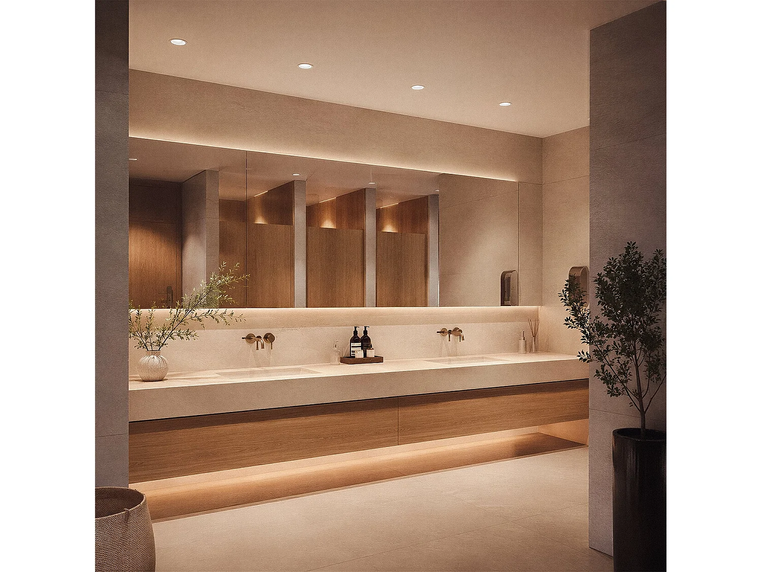 Downlight LED 10W Circular Baño IP44 Corte Ø 88 mm 2700K Blanco Cálido