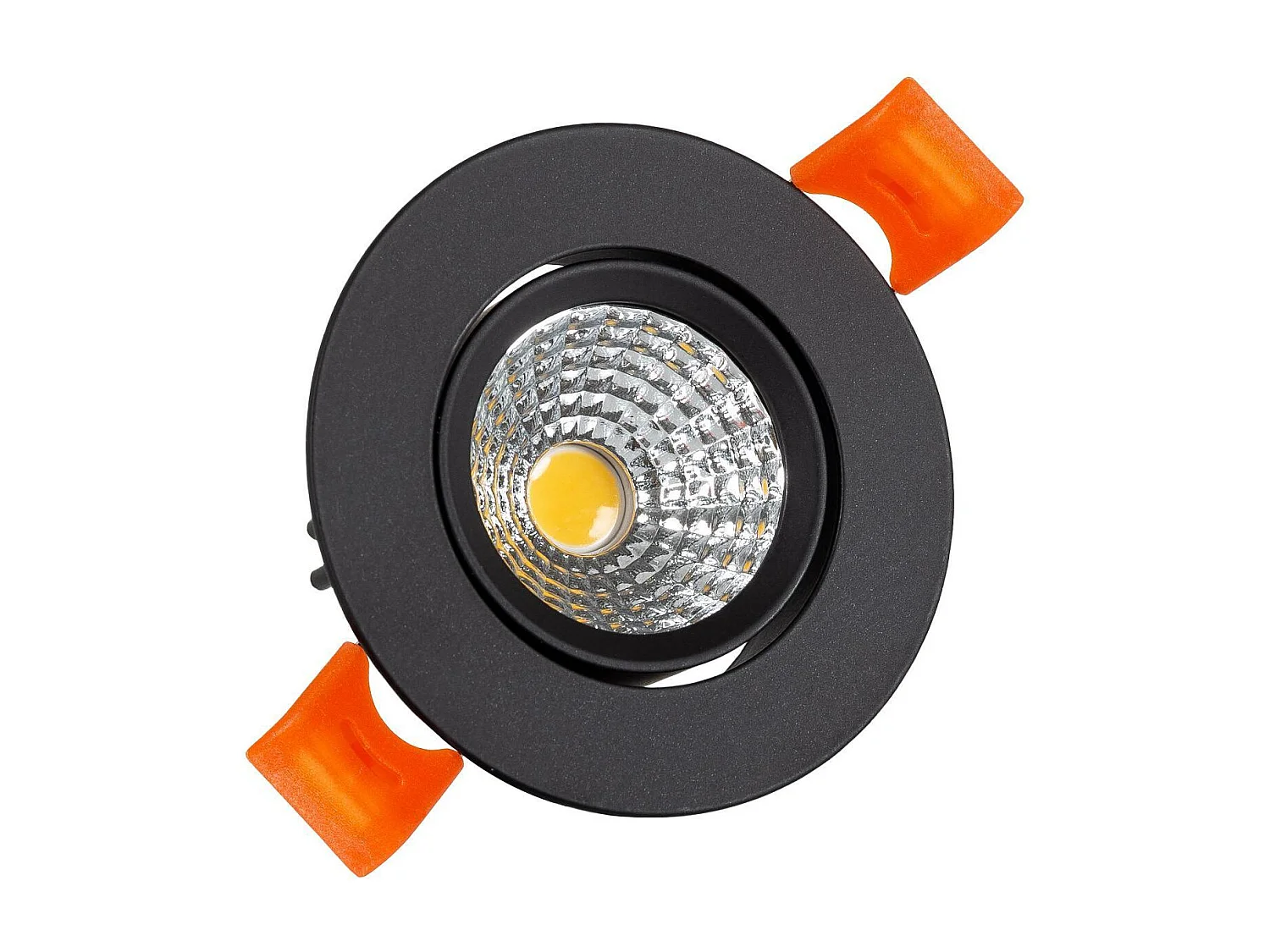 Spot Downlight LED 3W Rond COB CRI90 Coupe Ø 55 mm Noir No Flicker 4000K Blanc neutre