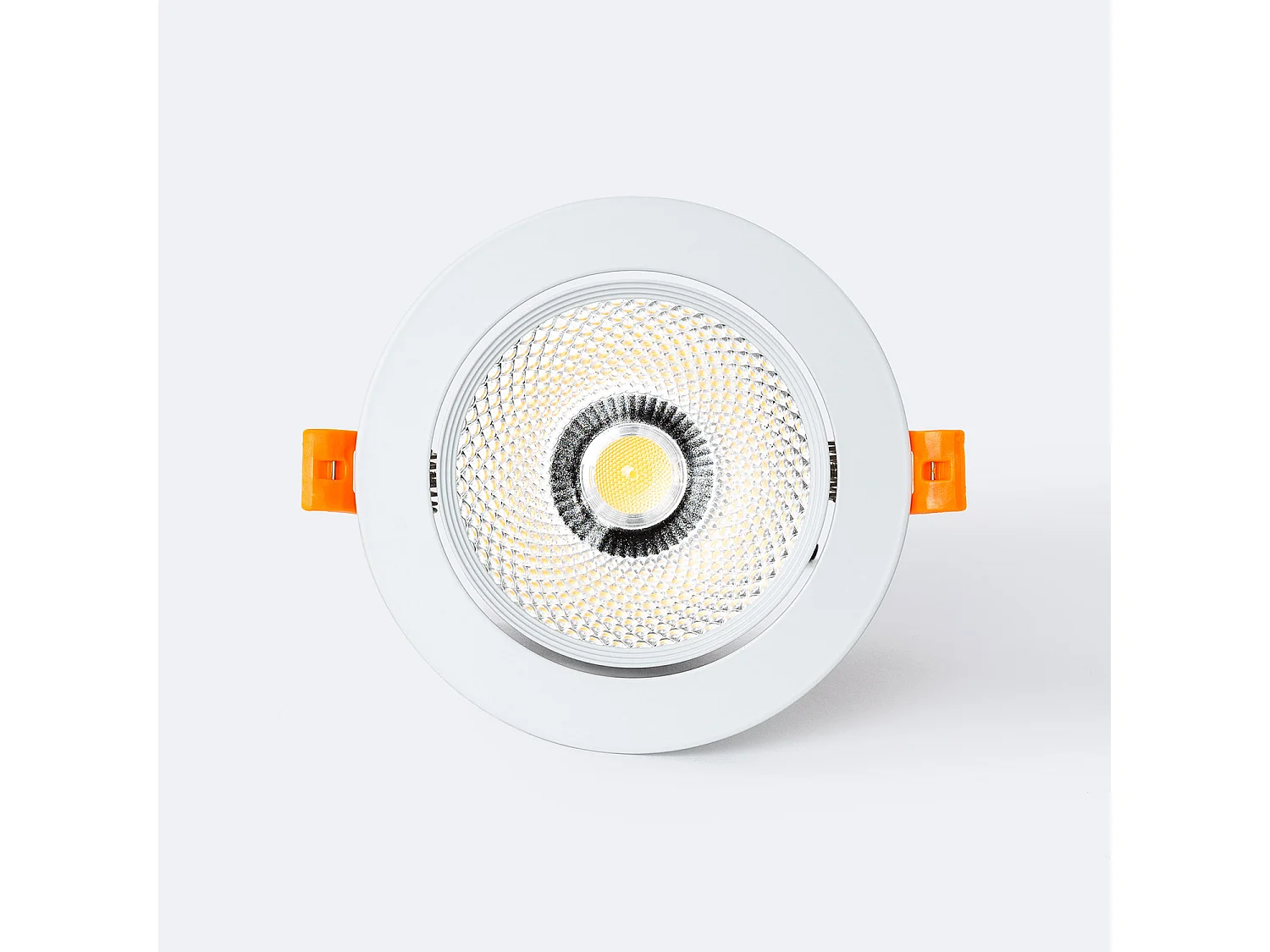 Spot Downlight LED 15W Rond COB CRI90 Coupe Ø 113 mm No Flicker 2700K Blanc chaud