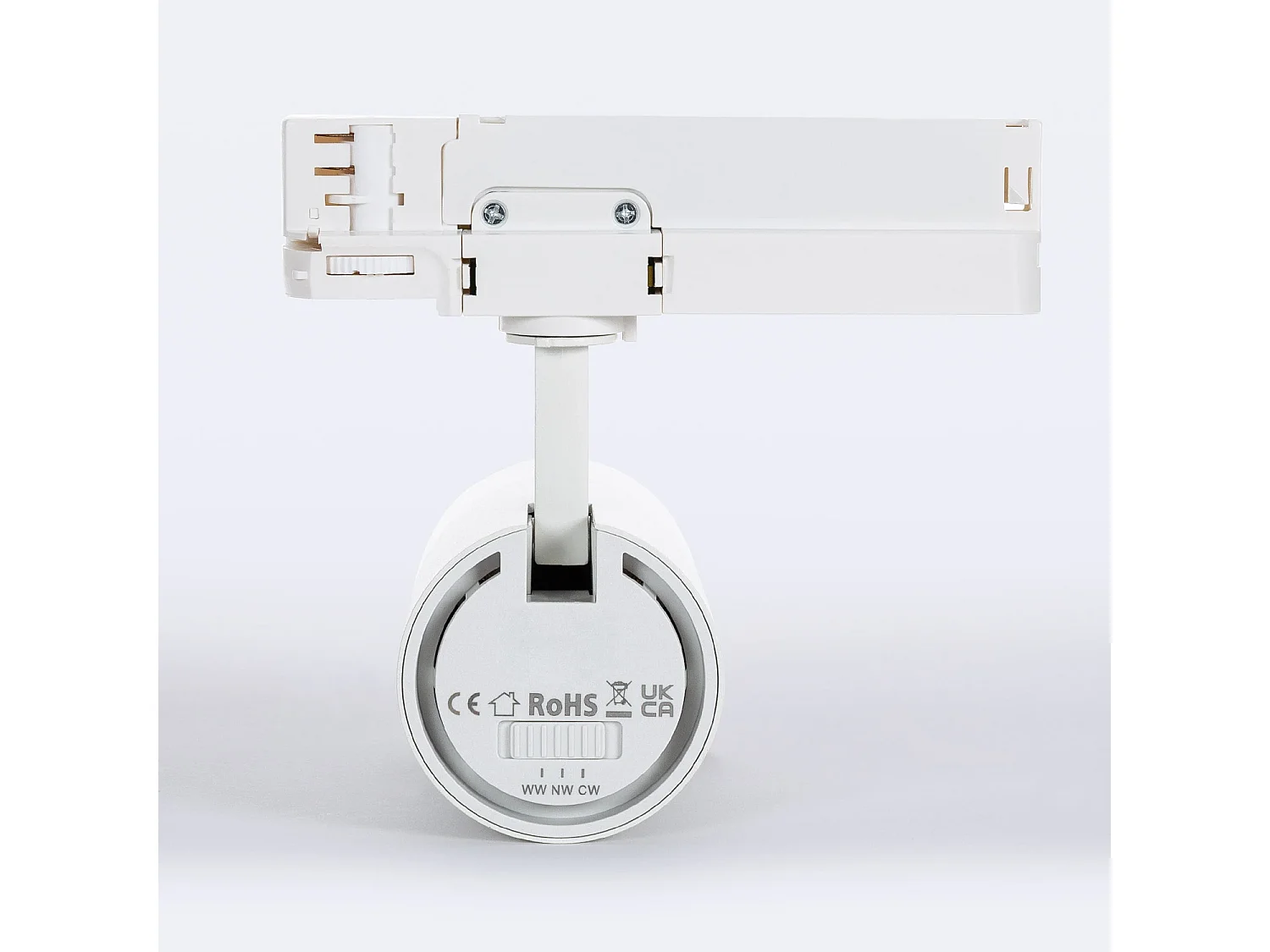 Spot LED sur Rail Triphasé 20W Wild CCT Sélectionnable Multi-Angle 24-60º Blanc