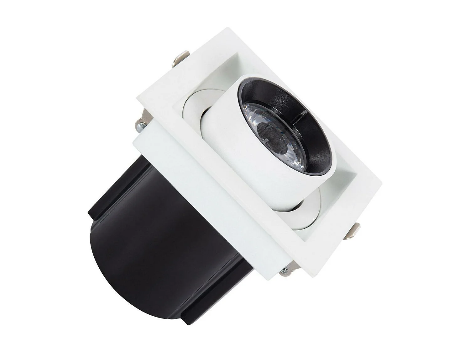 Spot Downlight LED 12W Carrée Amovible LIFUD Coupe 80x80 mm Blanc Neutre  4000K