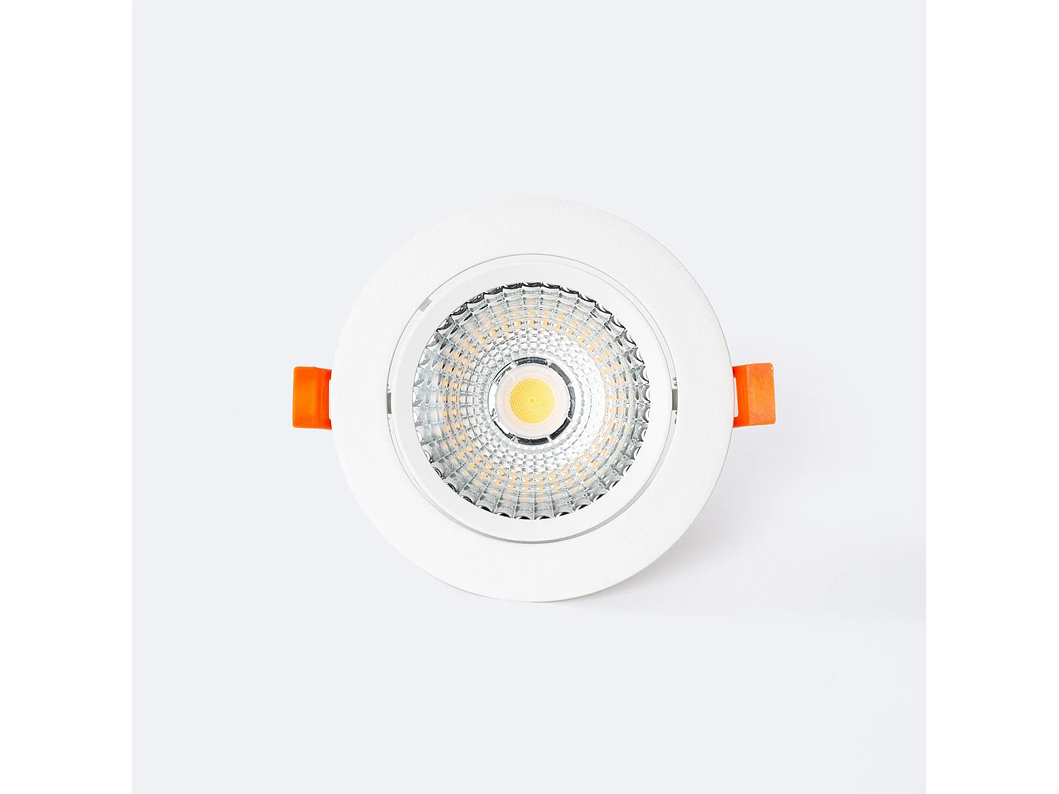 Foco Downlight LED 15W COB Superslim LIFUD Direccionable Circular Blanco Corte Ø100 mm CRI90 Expert Color No Flicker 2700K Blanco Cálido