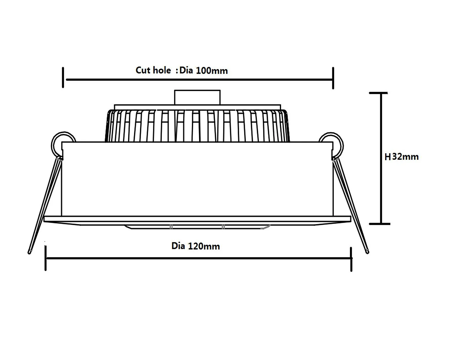 Spot LED Downlight Superslim COB  Rond Orientable 15W Blanc CRI90 Expert Color No Flicker Coupe Ø 100mm  No Flicker 2700K Blanc chaud