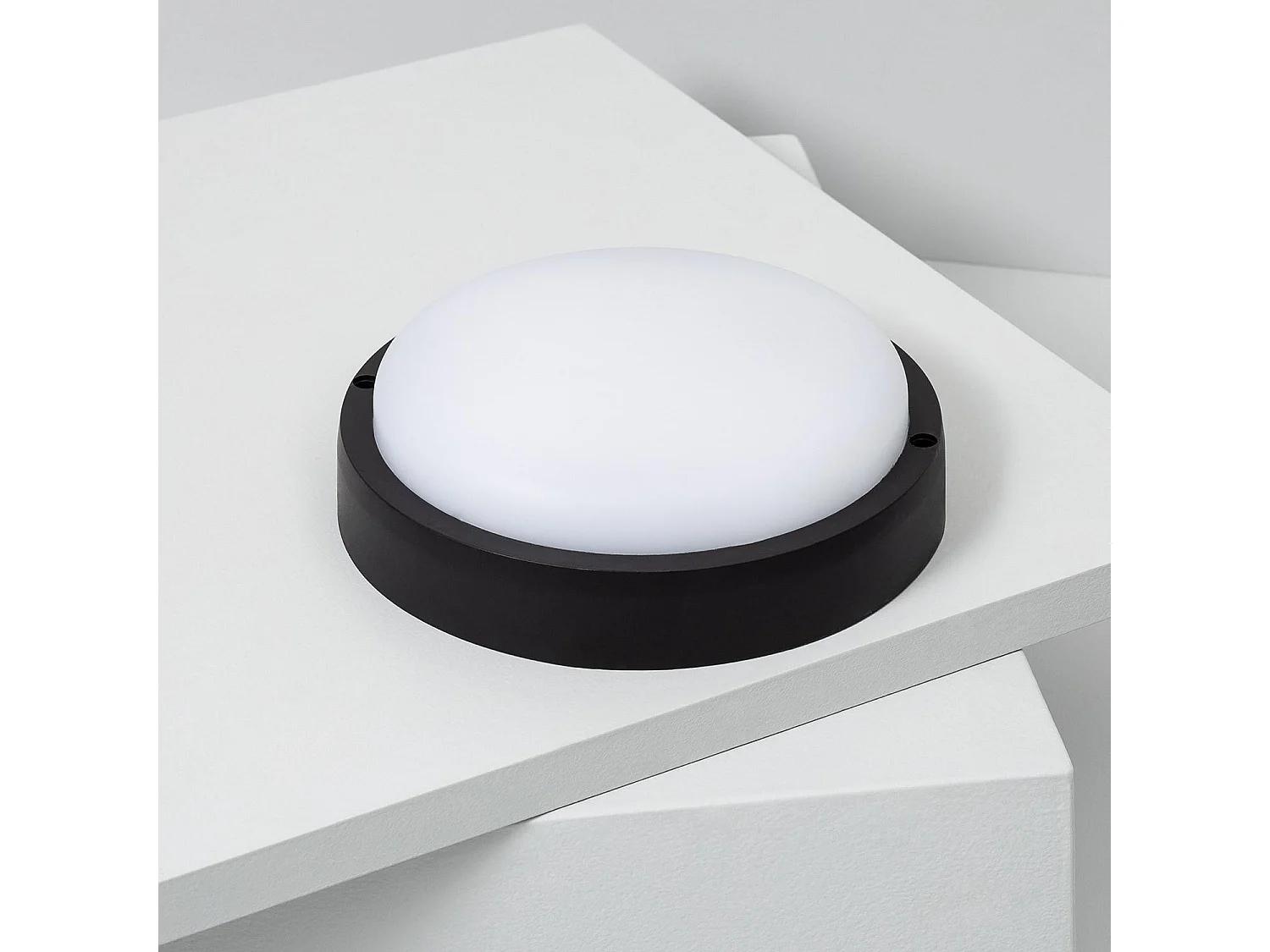 Plafón LED 25W Circular para Exterior Ø175 mm IP65 Hublot Black 4000K Blanco Neutro