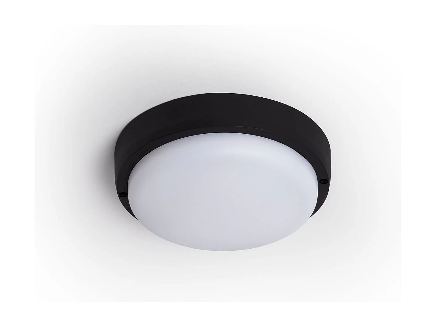 Plafonnier LED Extérieur Rond 25W  Black IP65 Ø175 mm 4000K Blanc neutre