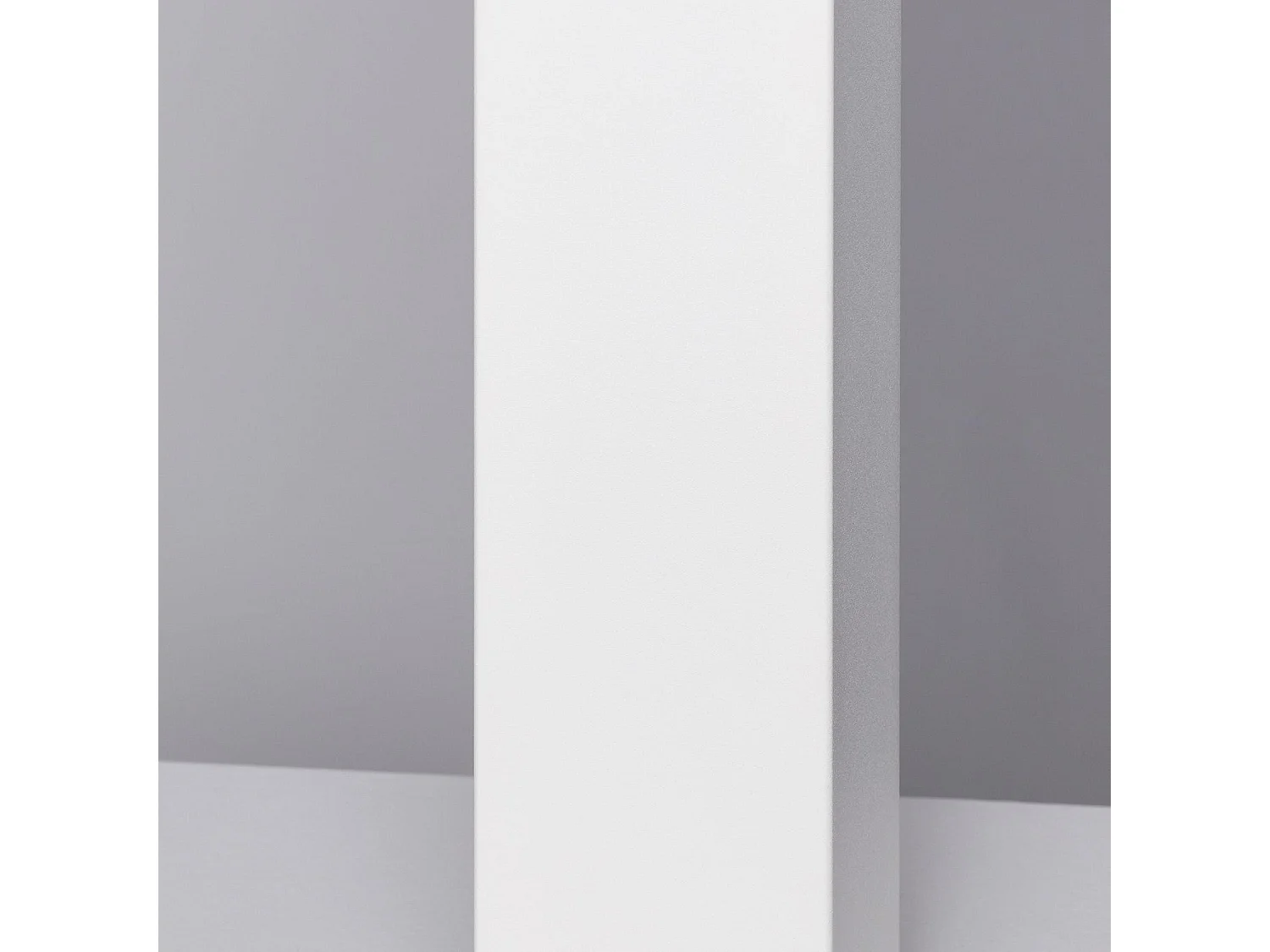 Balise Extérieure Augusta en Saillie sur Pied 74cm Blanche avec Détecteur de Présence PIR Blanc