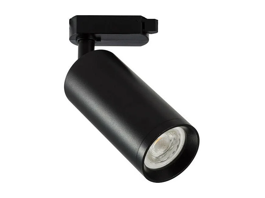 Spot à Douille sur Rail Triphasé Quartz pour Ampoule GU10 Noir