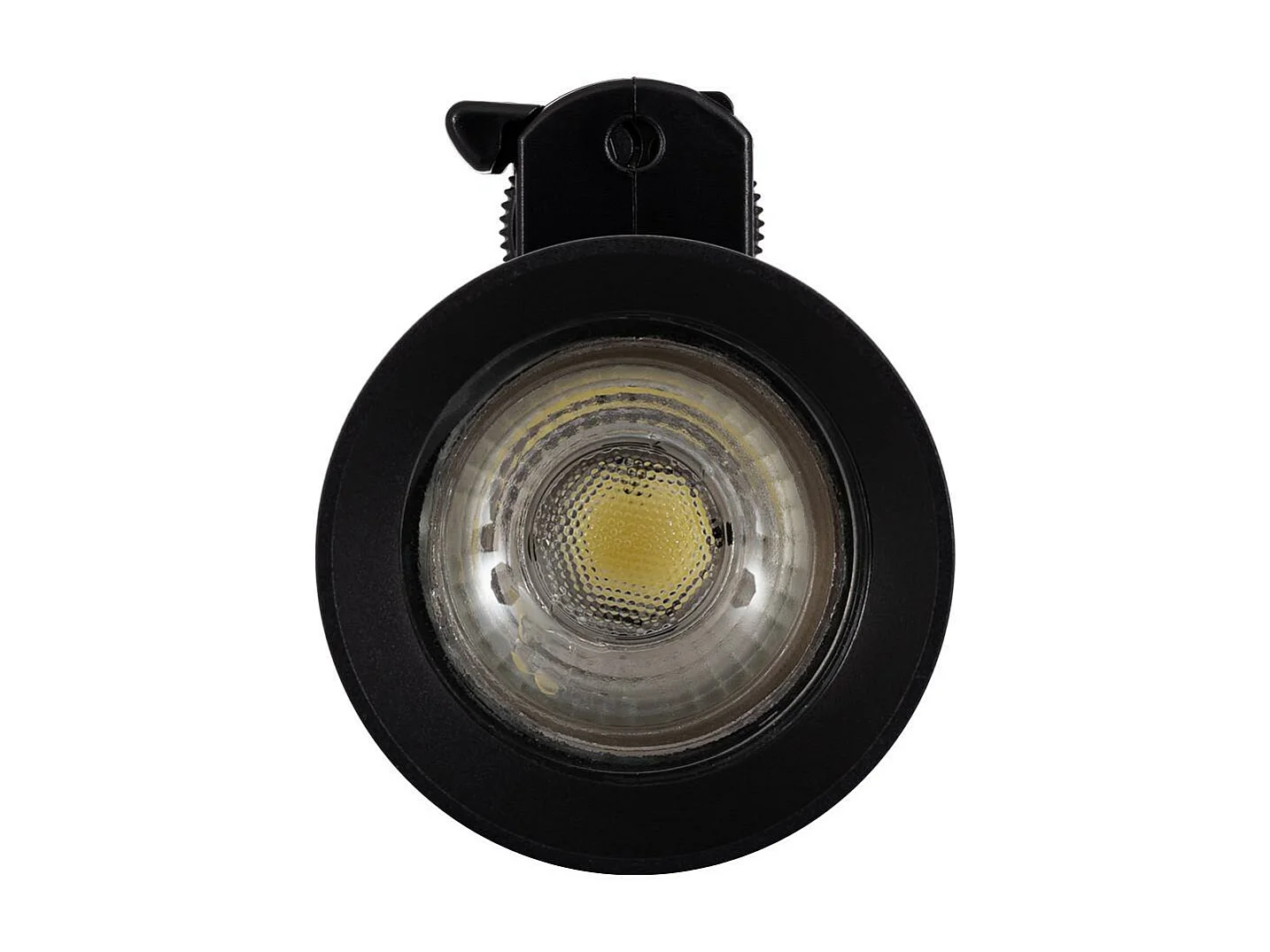 Spot à Douille sur Rail Triphasé Quartz pour Ampoule GU10 Noir