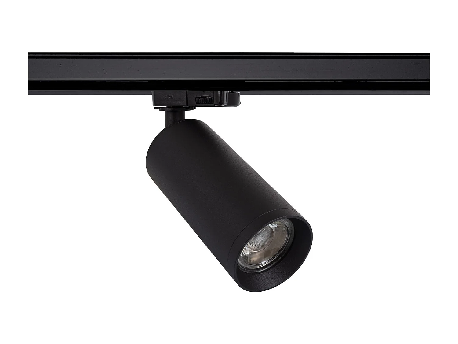 Spot à Douille sur Rail Triphasé Quartz pour Ampoule GU10 Noir