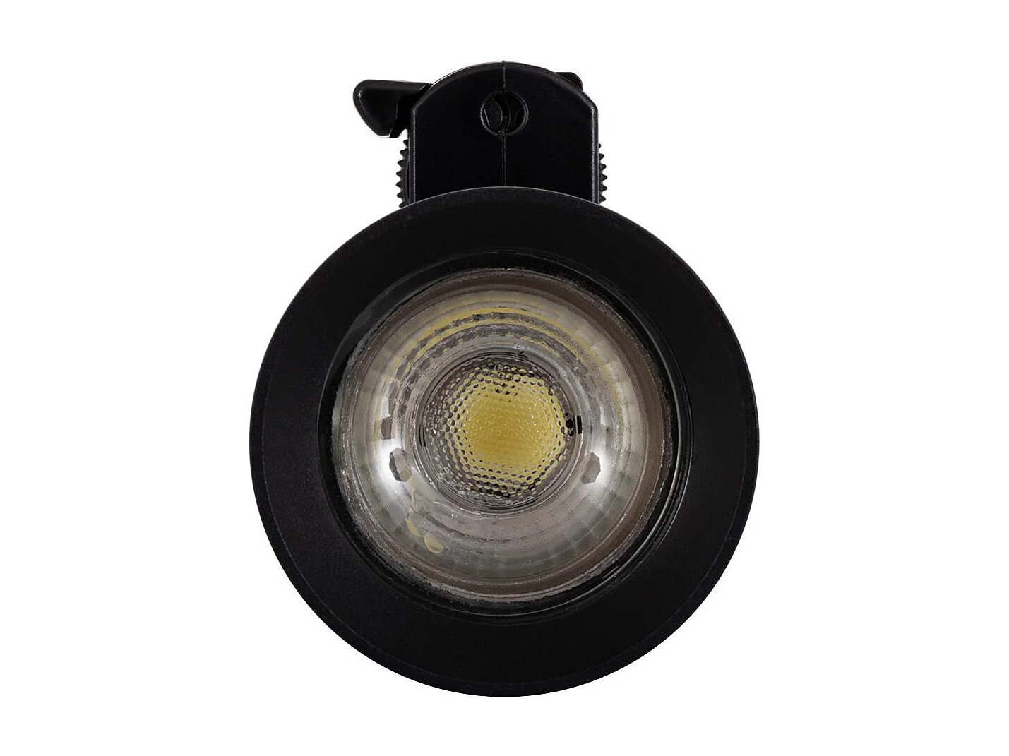 Spot à Douille sur Rail Triphasé Quartz pour Ampoule GU10 Noir