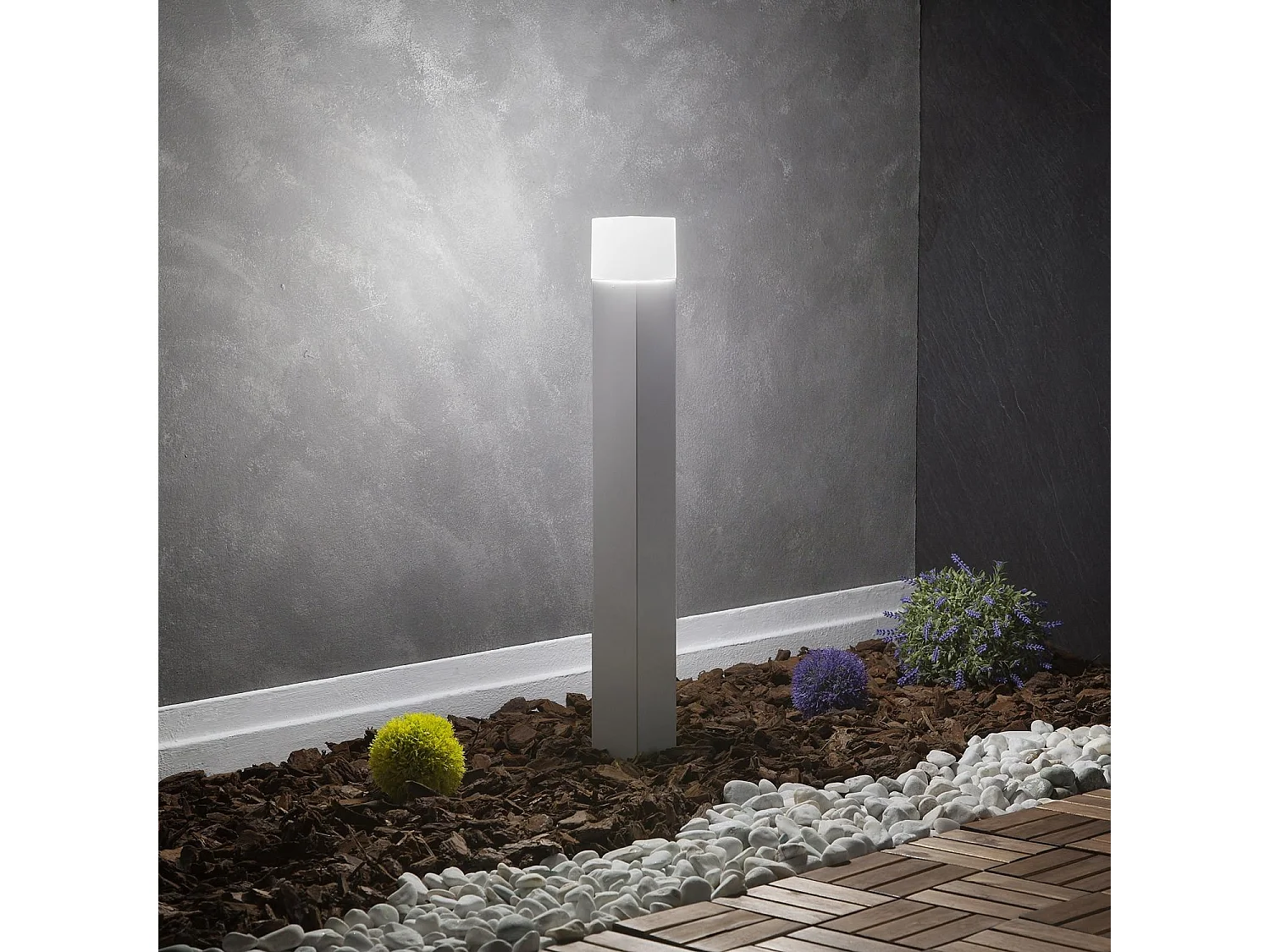 Lampioncino Esterno Augusta Bianco 74cm Bianco