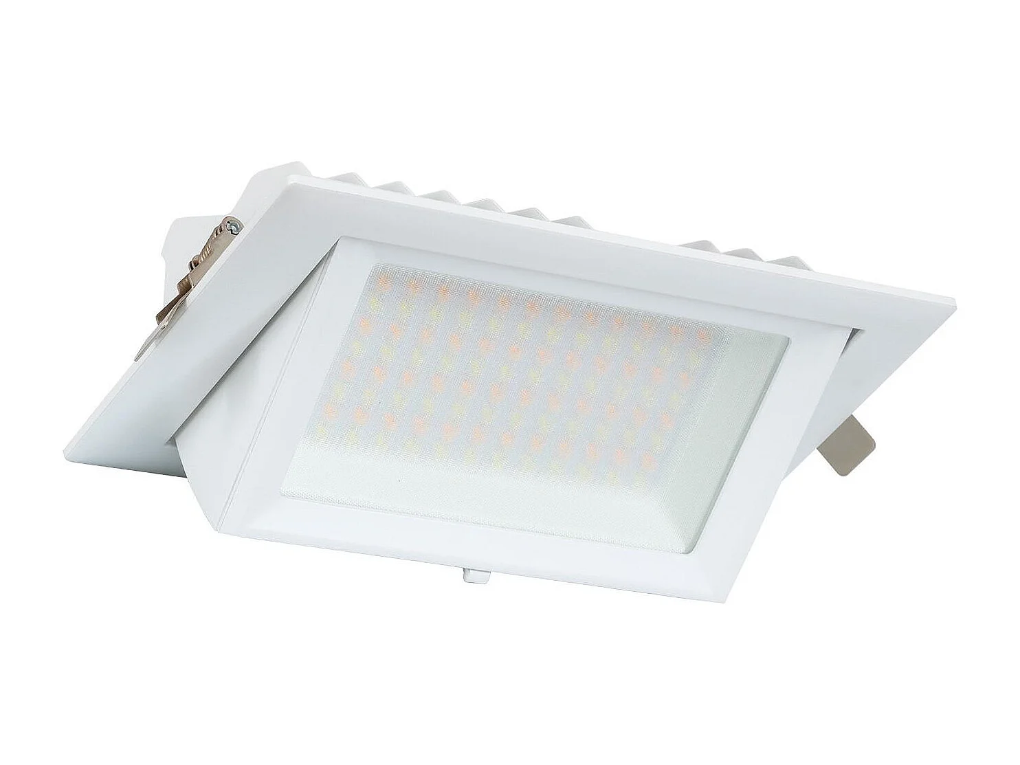 Spot Downlight LED 48W Rectangulaire Orientable  130 lm/W LIFUD Coupe 210x125 mm Blanc Froid  5000K