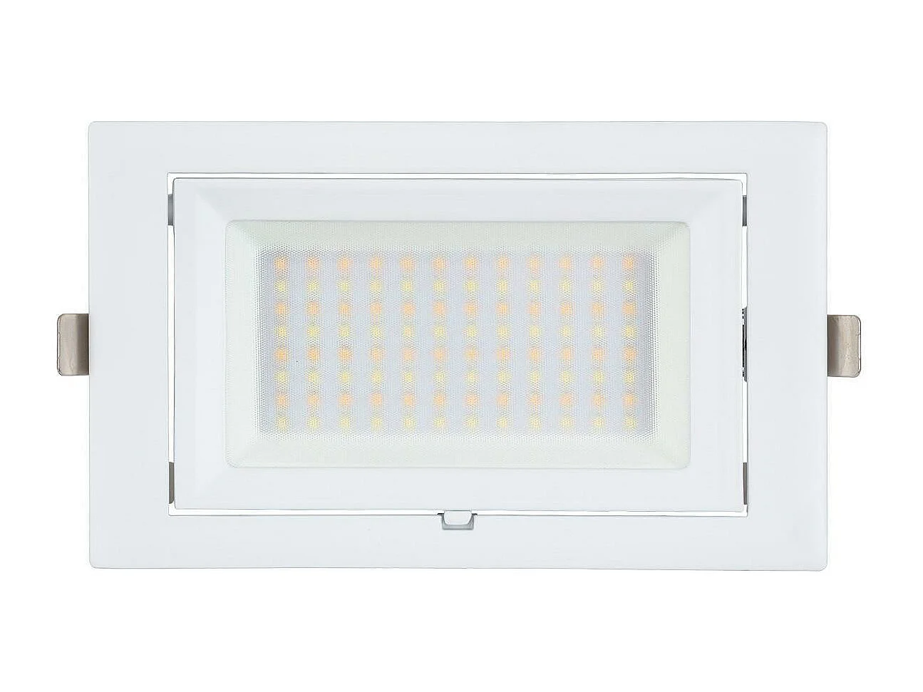 Spot Downlight LED 48W Rectangulaire Orientable  130 lm/W LIFUD Coupe 210x125 mm Blanc Froid  5000K