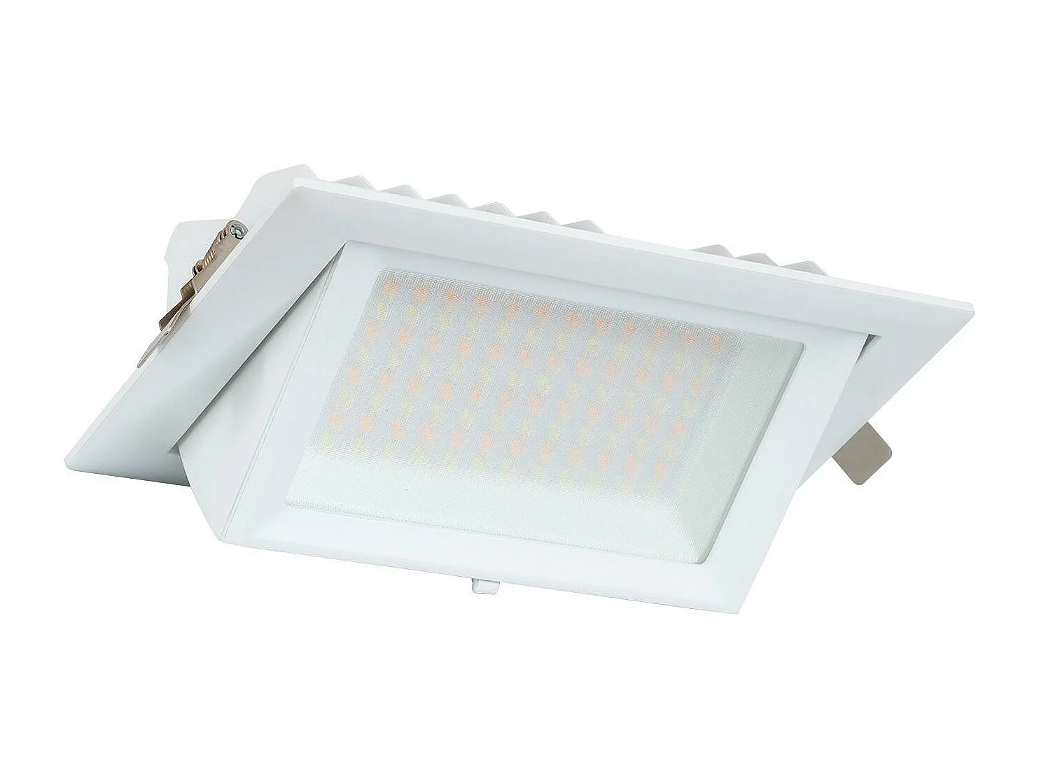 Spot Downlight LED 48W Rectangulaire Orientable  130 lm/W LIFUD Coupe 210x125 mm Blanc Froid  5000K