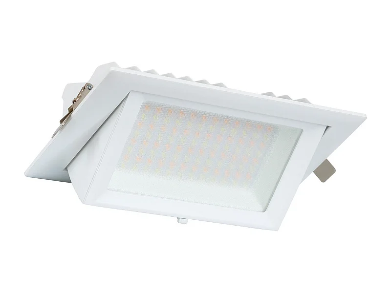 Spot Downlight LED 48W Rectangulaire Orientable  130 lm/W LIFUD Coupe 210x125 mm Blanc Froid  5000K