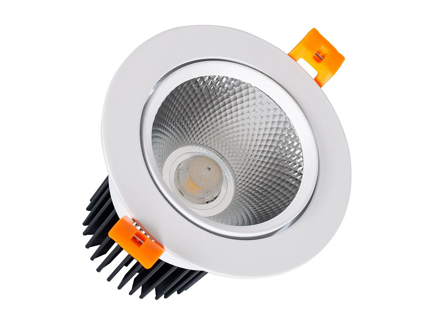 Downlight LED 15W Circolare COB CRI90 Foro Ø 90mm No Flicker 4000K Bianco Naturale