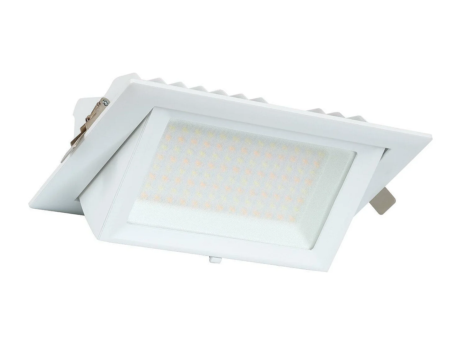 Spot Downlight LED 20W Rectangulaire Orientable  130 lm/W LIFUD Coupe 210x125 mm Blanc Chaud  3000K