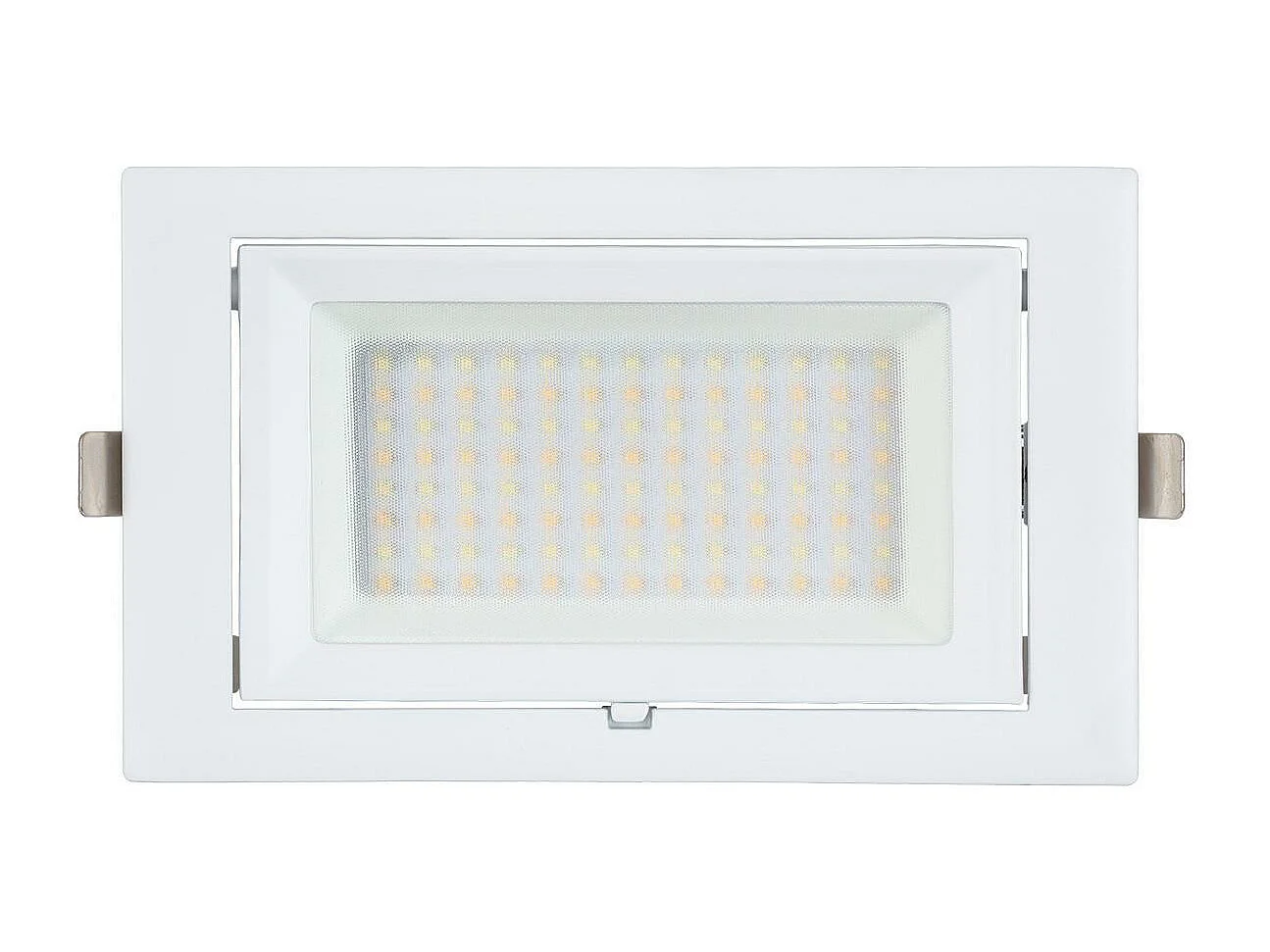 Spot Downlight LED 20W Rectangulaire Orientable  130 lm/W LIFUD Coupe 210x125 mm Blanc Chaud  3000K