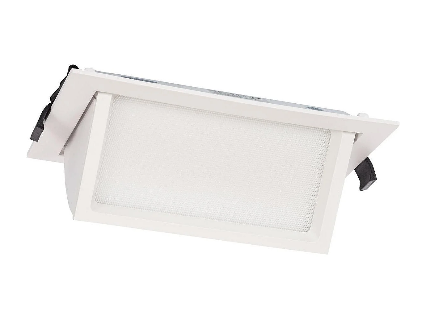 Downlight LED 46W Rectangulaire Orientable  120 lm/W LIFUD Coupe 210x125 mm Blanc Neutre No Flicker 4000K