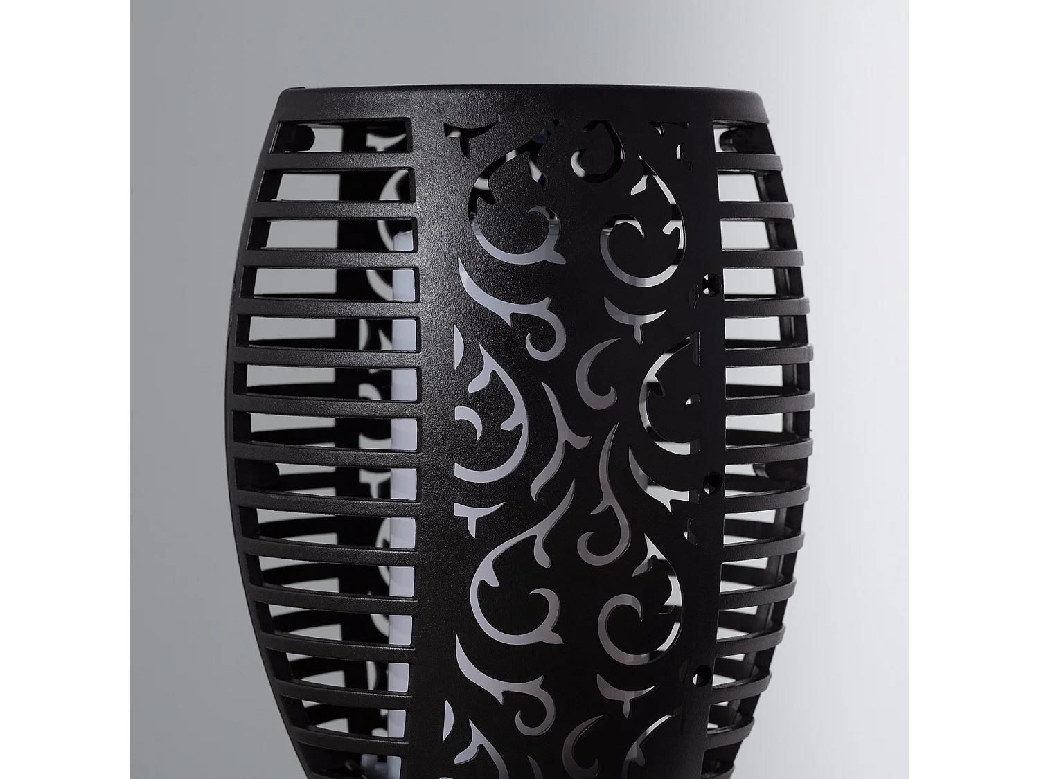 Torche LED Solaire Effet Flamme sur Piquet 1W 78cm  Noir