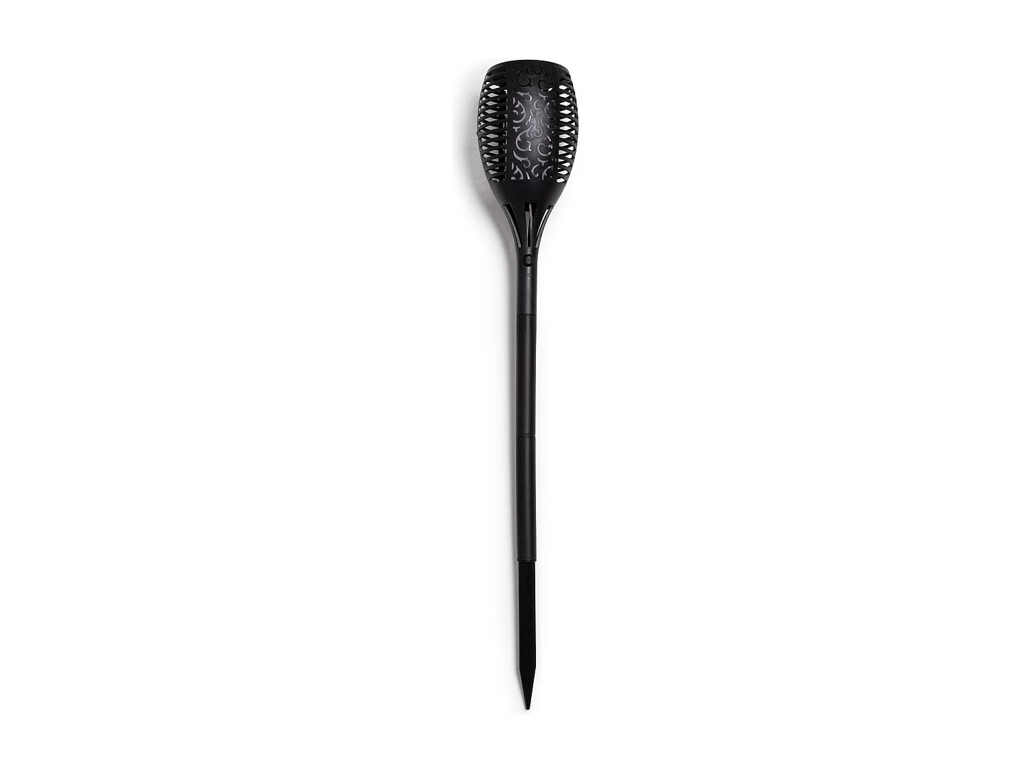 Torche LED Solaire Effet Flamme sur Piquet 1W 78cm  Noir