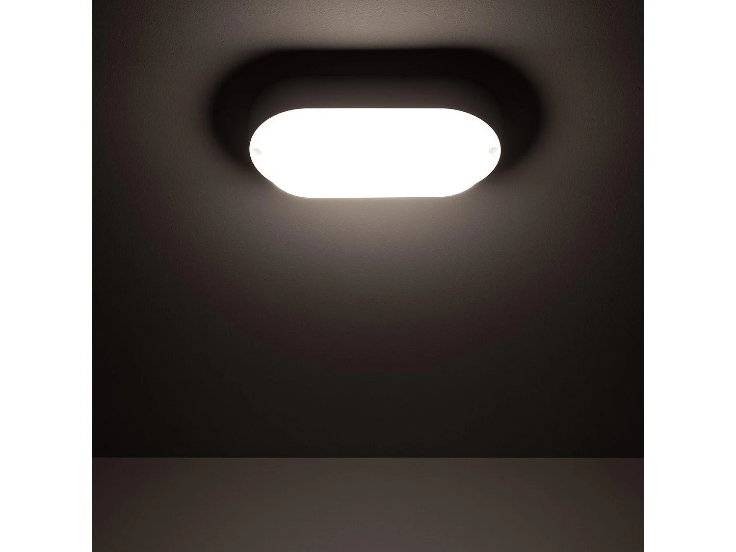 Plafonnier LED Extérieur Ovale 15W  White IP65 85x173 mm  4000K Blanc neutre