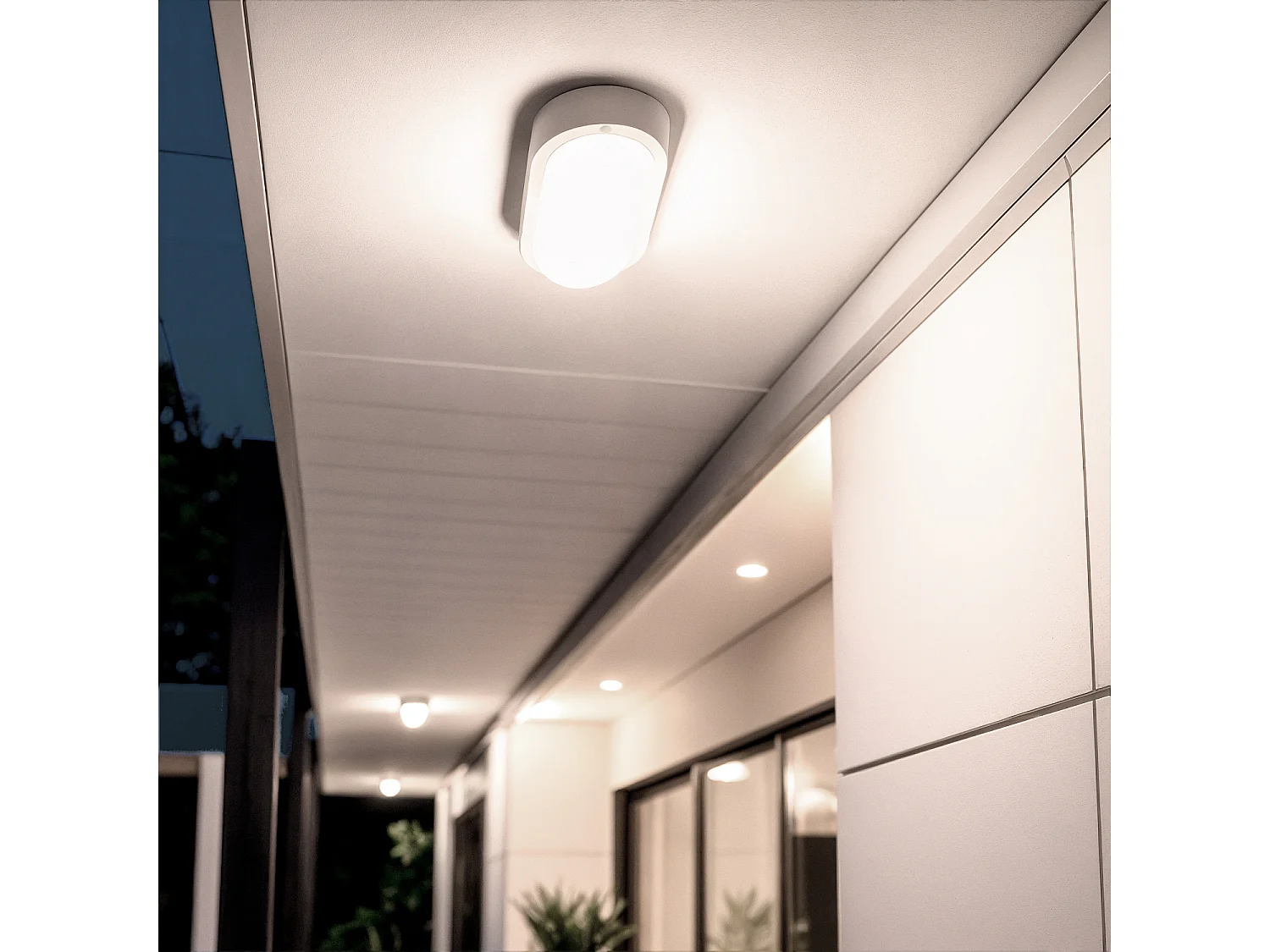 Plafonnier LED Extérieur Ovale 15W  White IP65 85x173 mm  4000K Blanc neutre